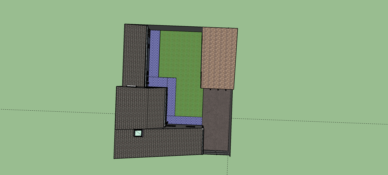 Aerial view without extension